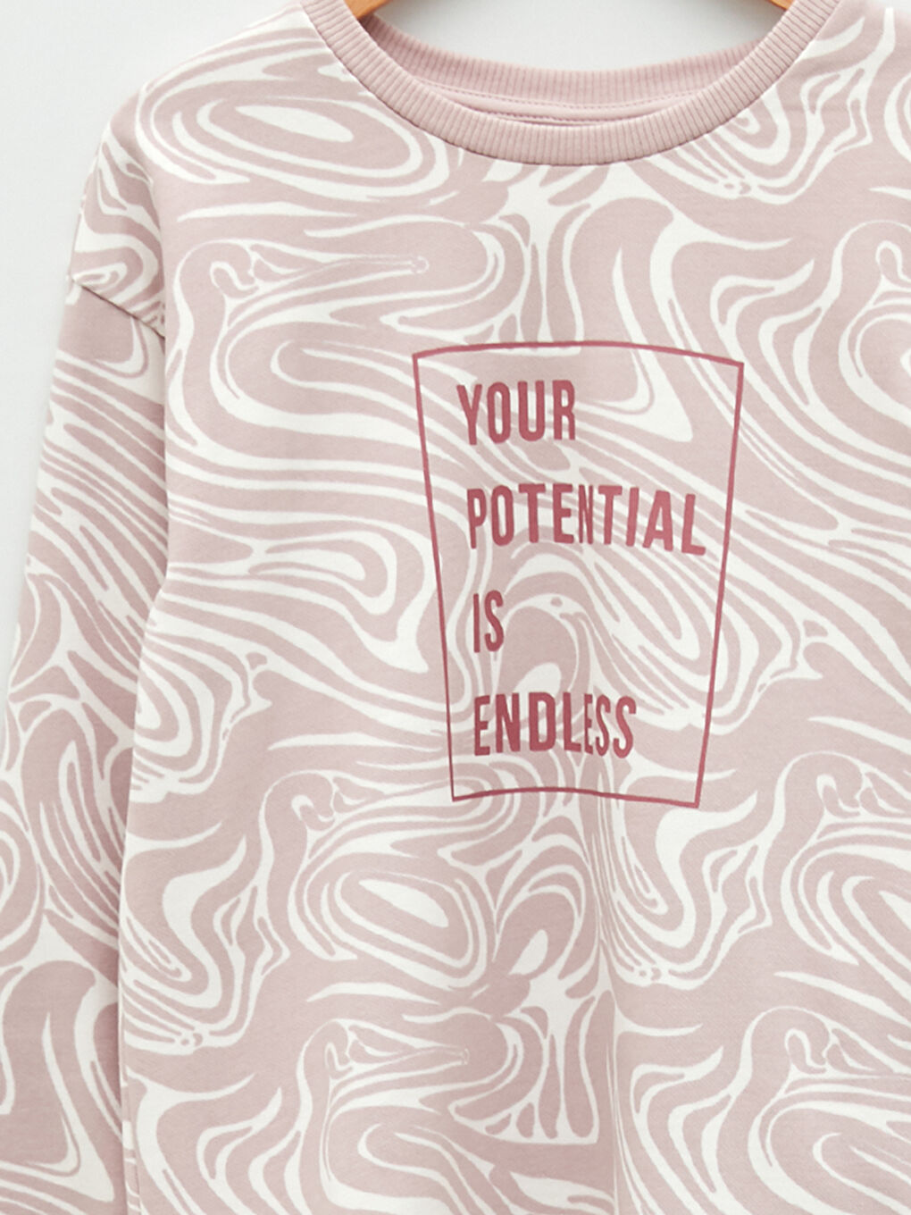 Sweat-shirt à Col Rond Imprimé à Manches Longues pour Filles-2