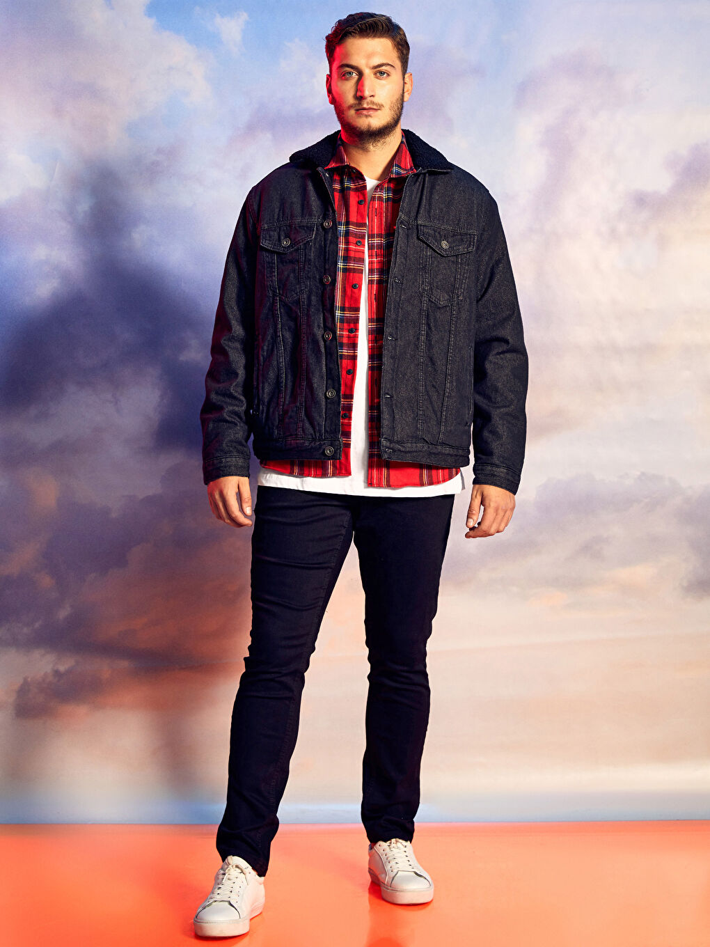 XSIDE X-SIDE x Berkay Yuvakuran Men's Jean Jacket - Standard Fit -W1GF99Z8-QHG
