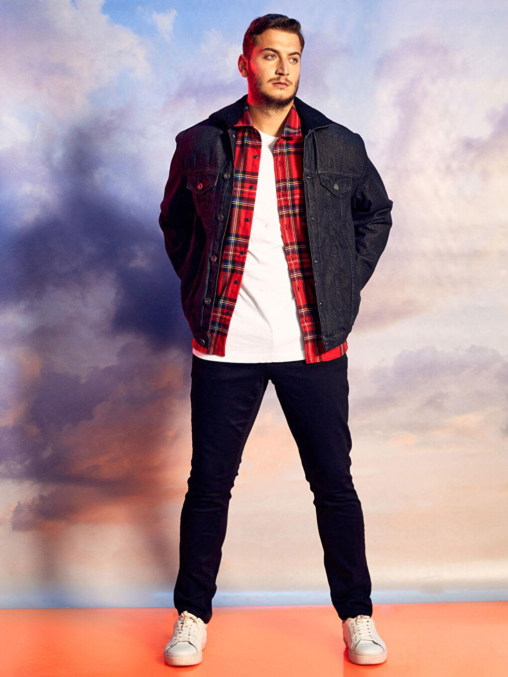 XSIDE X-SIDE x Berkay Yuvakuran Men's Jean Jacket - Standard Fit -W1GF99Z8-QHG