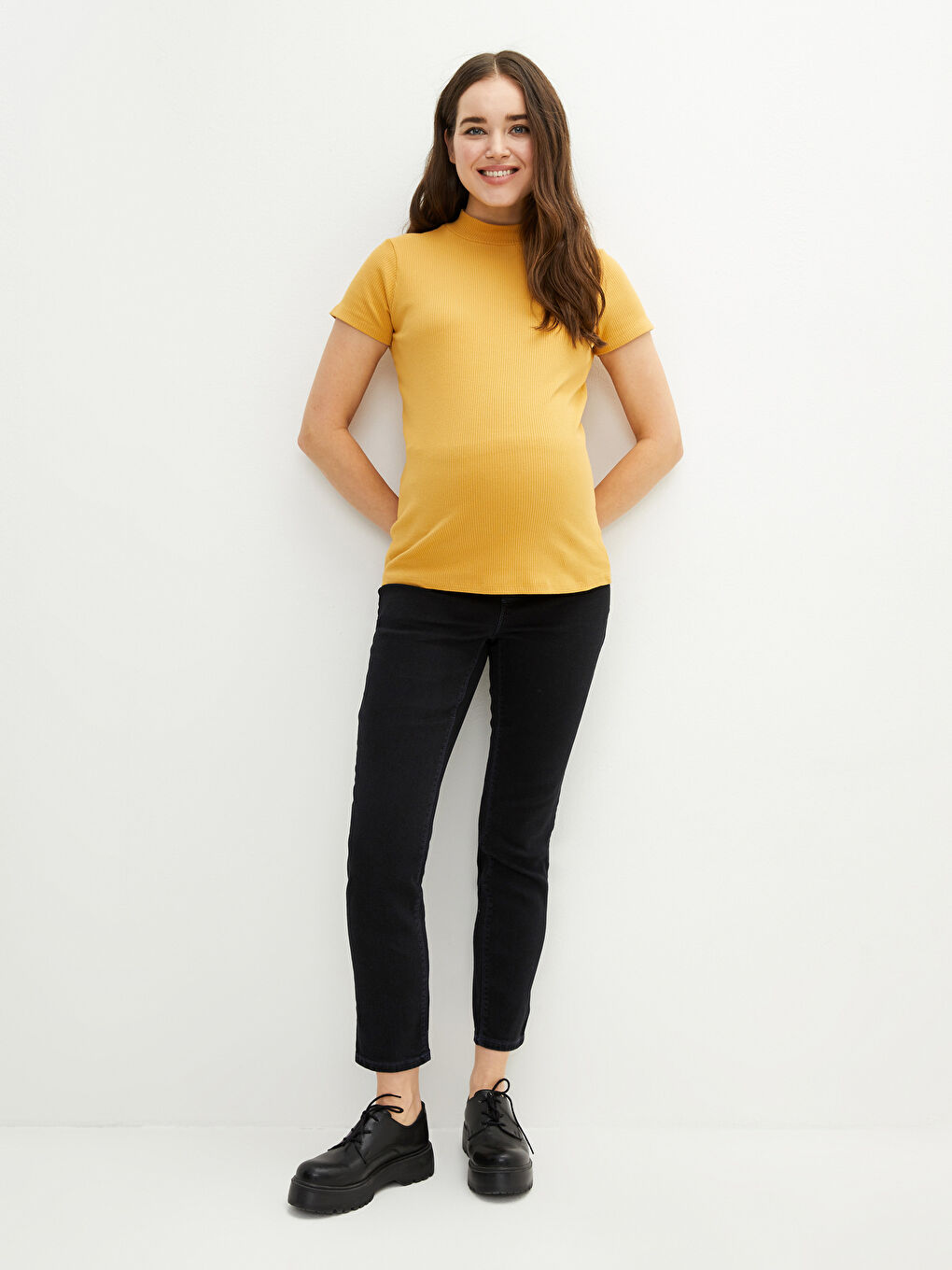 LCWAIKIKI Maternity Tummy Panel Slim Mom Maternity Jeans -W1GG11Z8-326