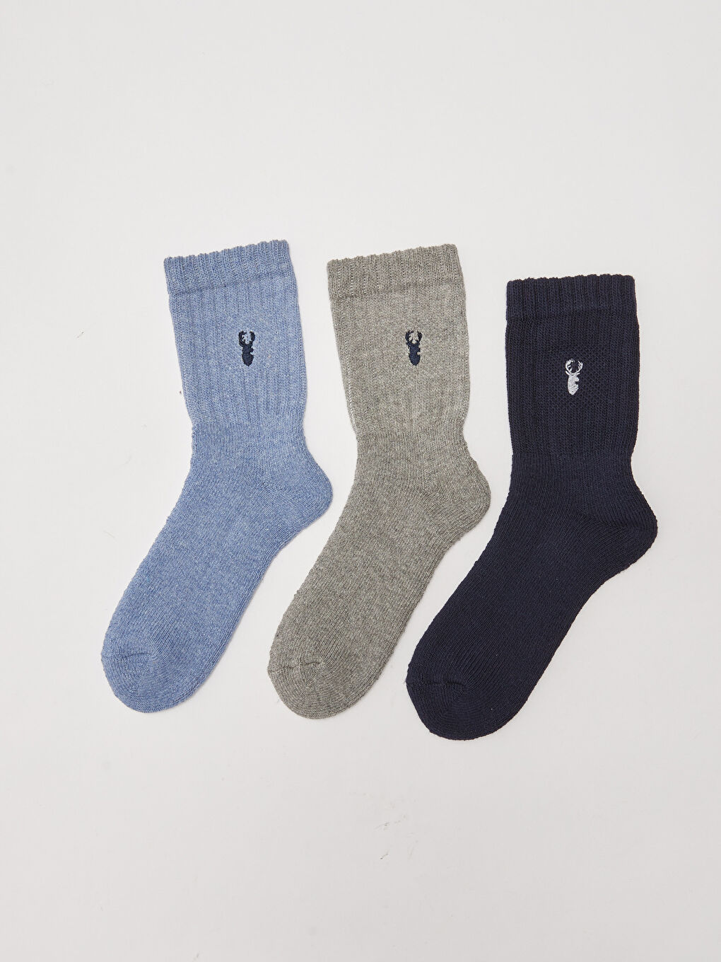 Embroidered Boy Socks 3 Pieces-1