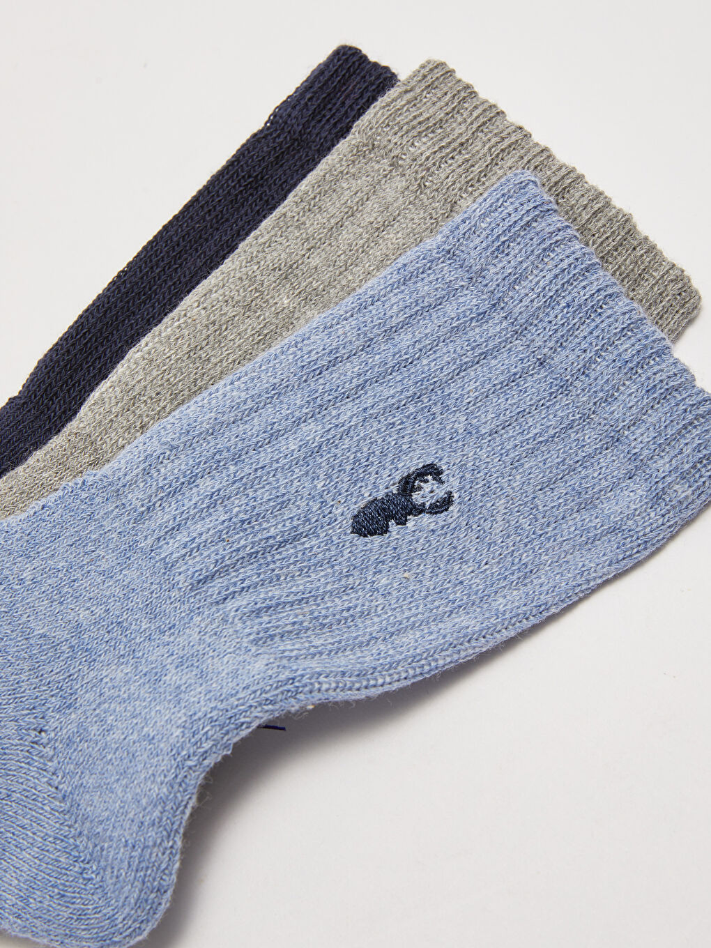 Embroidered Boy Socks 3 Pieces-2