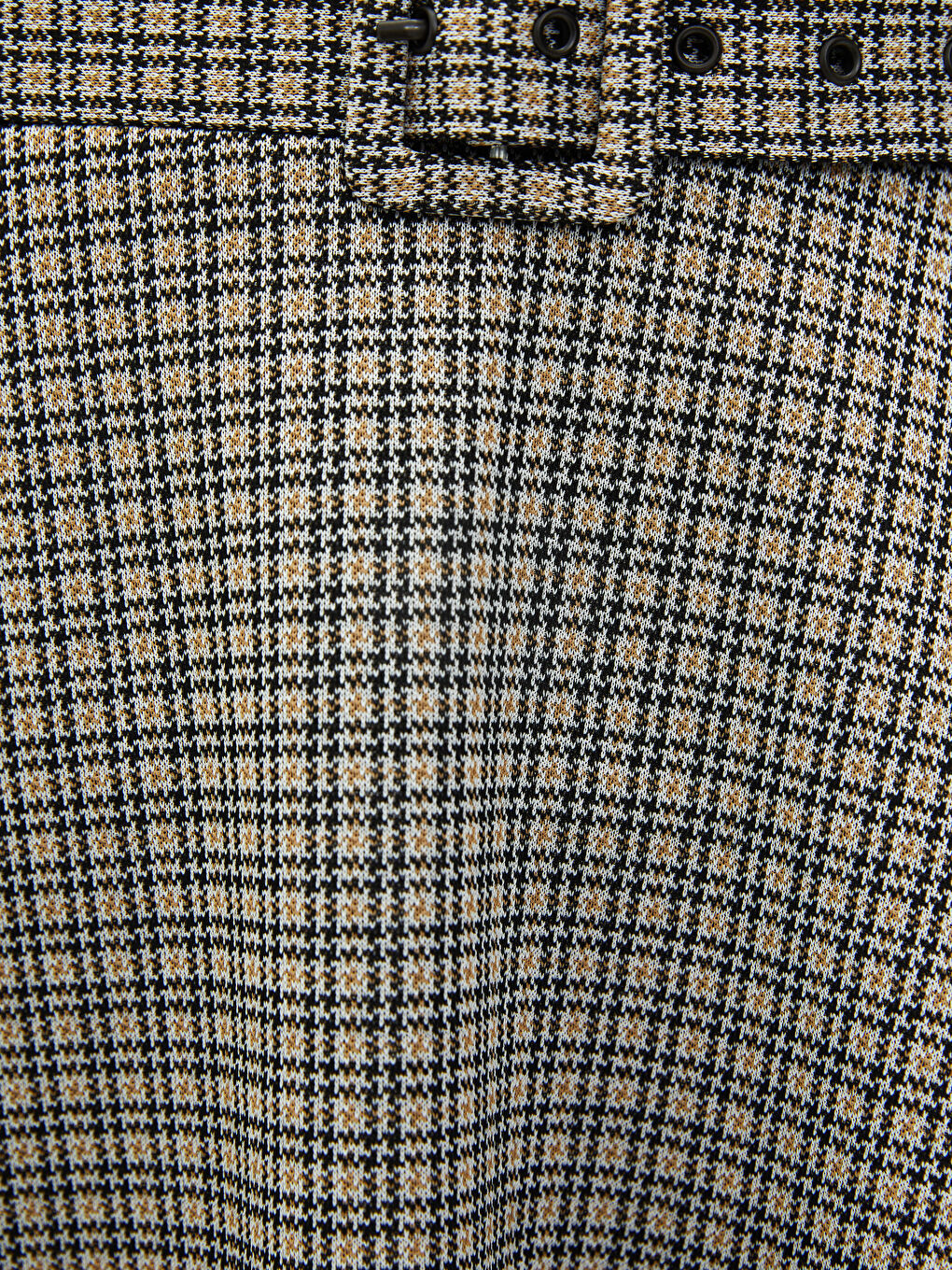 Jupe Trapèze Écossaise pour Femmes avec Ceinture-2