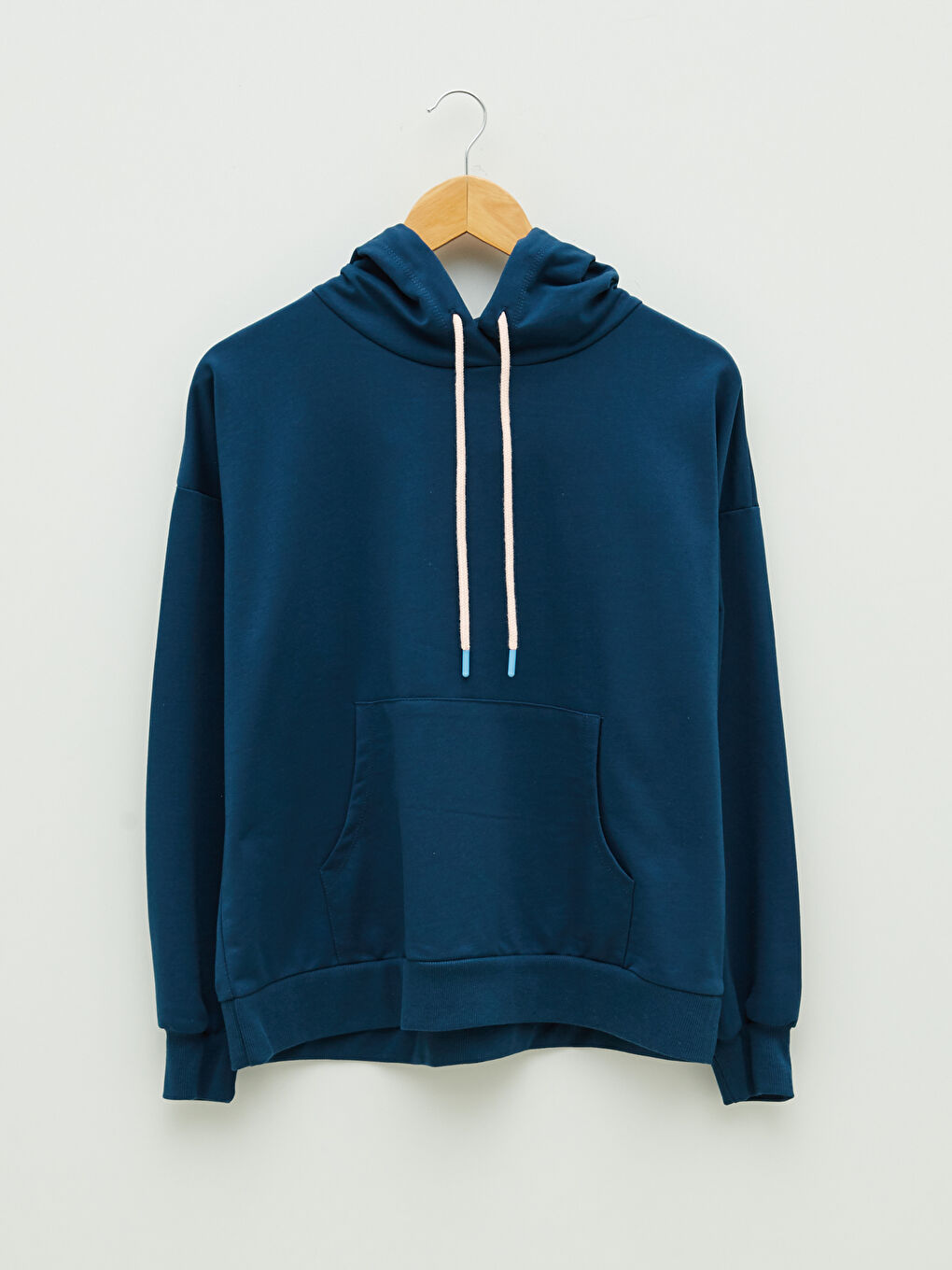 Hooded Collar Regular Long Sleeve Women's Sweatshirt -W1GG86Z8-LYB