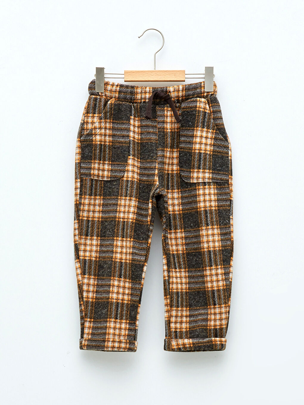 LC Waikiki Checked Patterned Baby Boy Sweatpants With Elastic Waist -W1GH12Z1-LLL