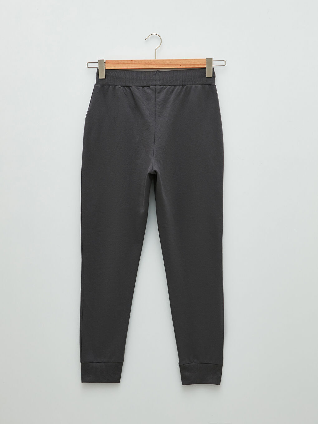 Women's Elasticated Waist Plain Jogger Sweatpants-7