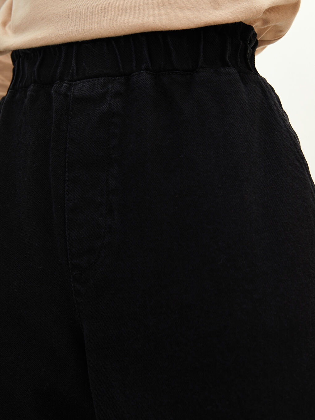 LCW Modest Wide Fit Pocket Detailed Harem Women Rodeo Jean Trousers -W1GH55Z8-326