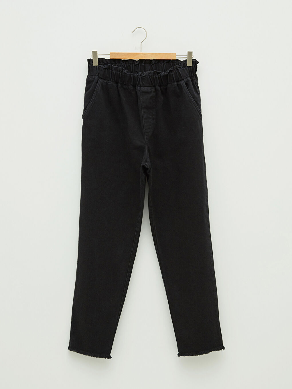 LCW Modest Wide Fit Pocket Detailed Harem Women Rodeo Jean Trousers -W1GH55Z8-326