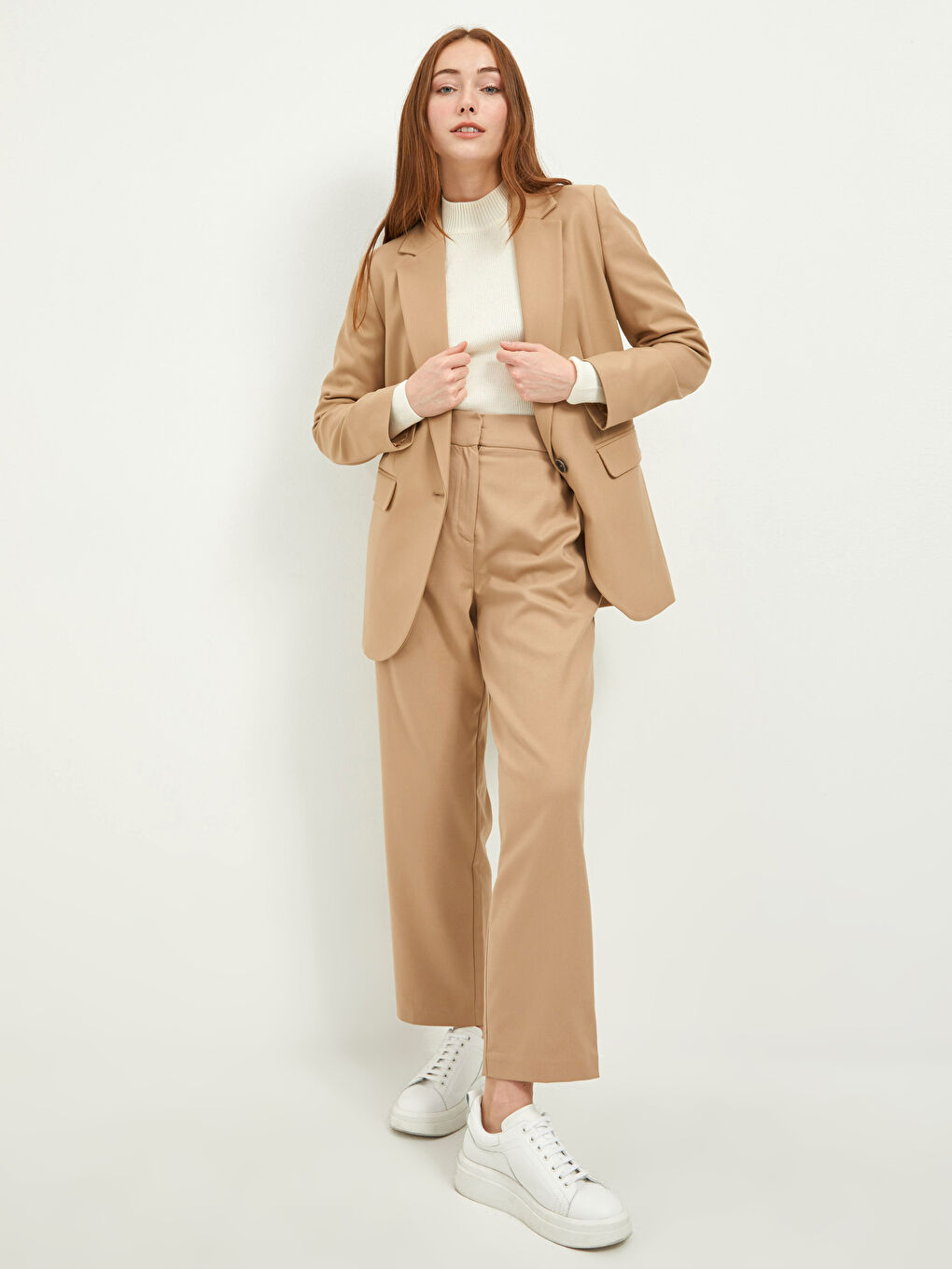 Comfortable Fit Pocket Detailed Women's Trousers-1