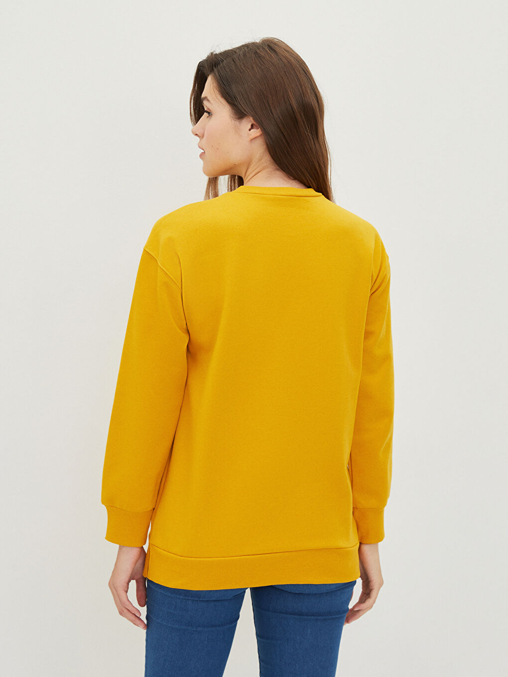 Sweat-shirt de maternité à slogan imprimé à manches longues et col rond-4