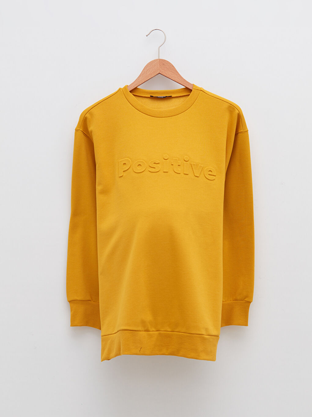 Sweat-shirt de maternité à slogan imprimé à manches longues et col rond-5