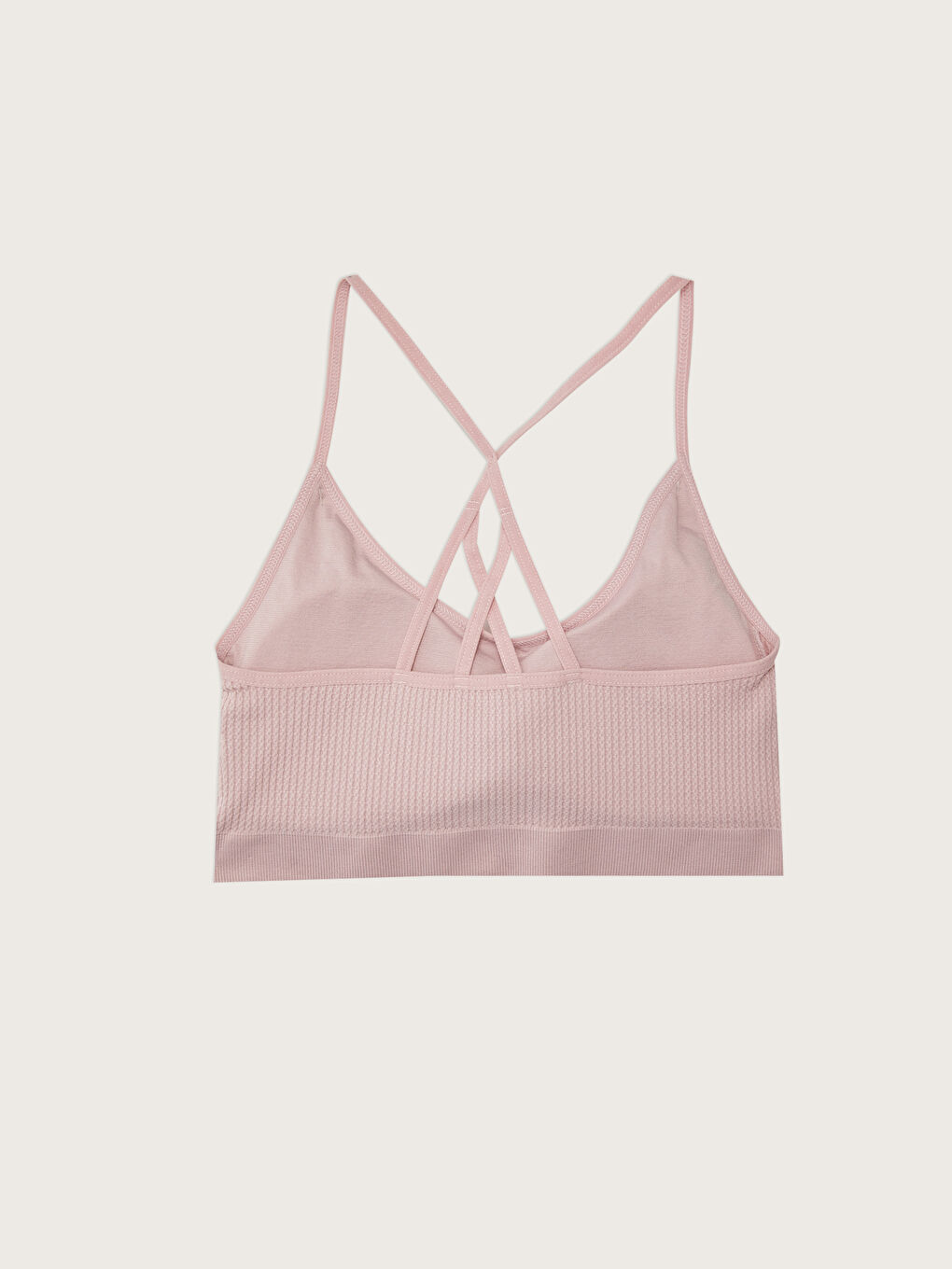 Lila Dolgusuz Balensiz Sporcu Sütyen-1