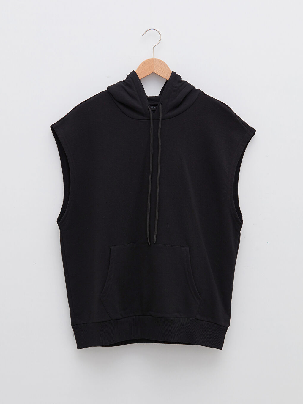 LCW Casual Siyah Basic Kalın Erkek Hoodie - 5