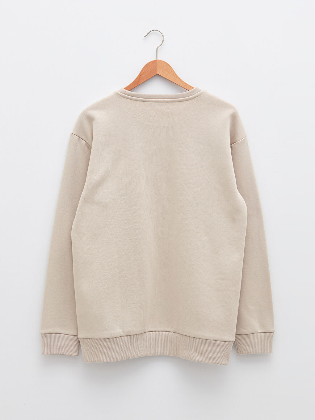 Crew Neck Long Sleeve Men's Thick Sweatshirt-7