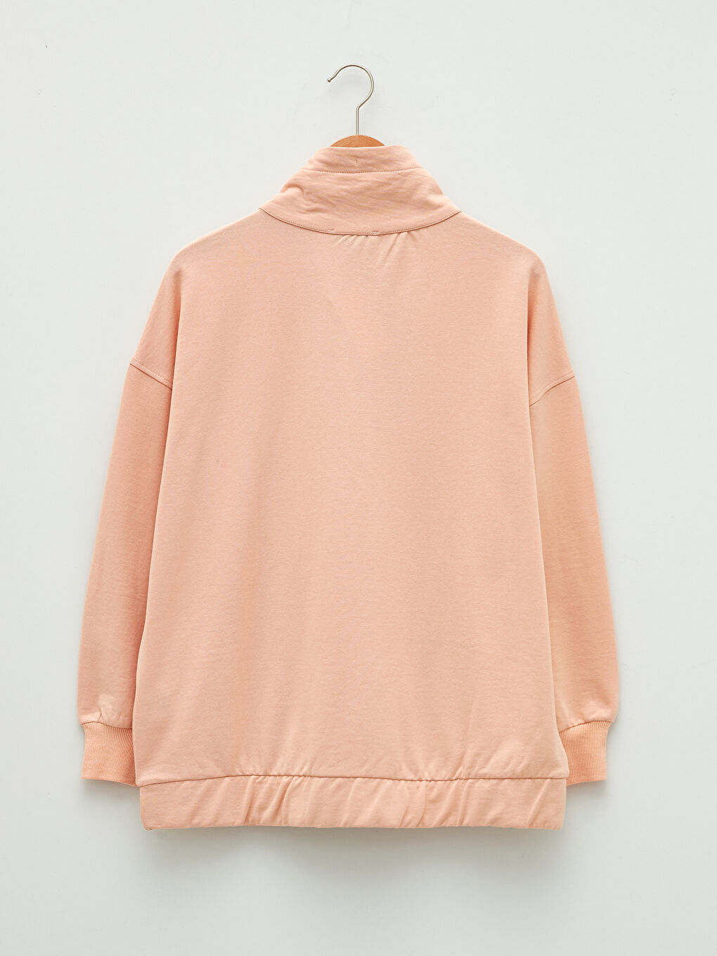 LCW Vision Pembe Dik Yaka Düz Kadın Kalın Sweatshirt - 6