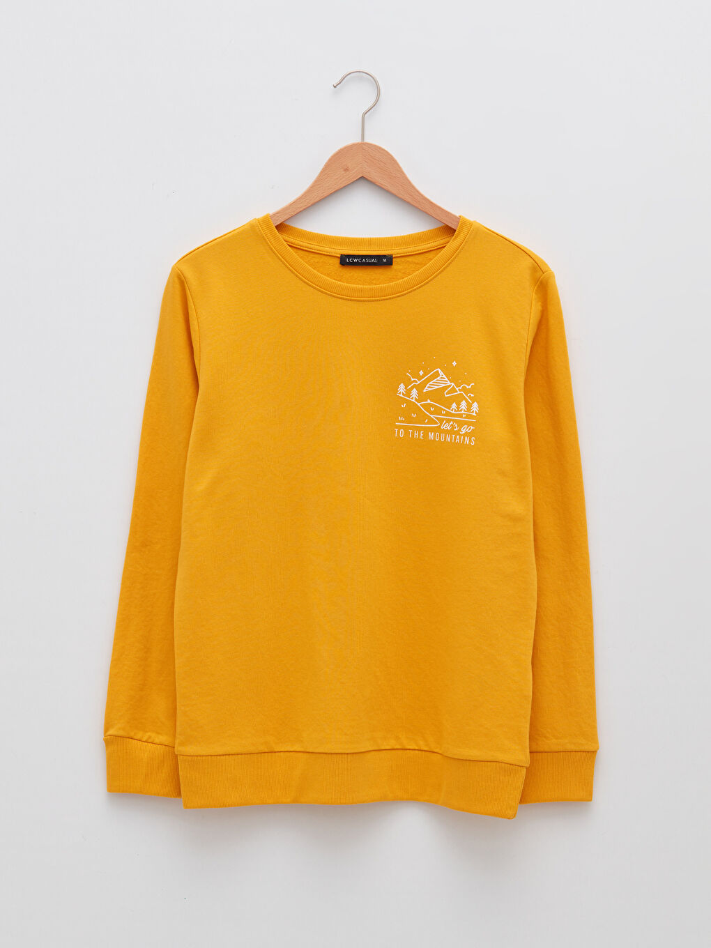 Crew Neck Printed Long Sleeve Women's Sweatshirt-6