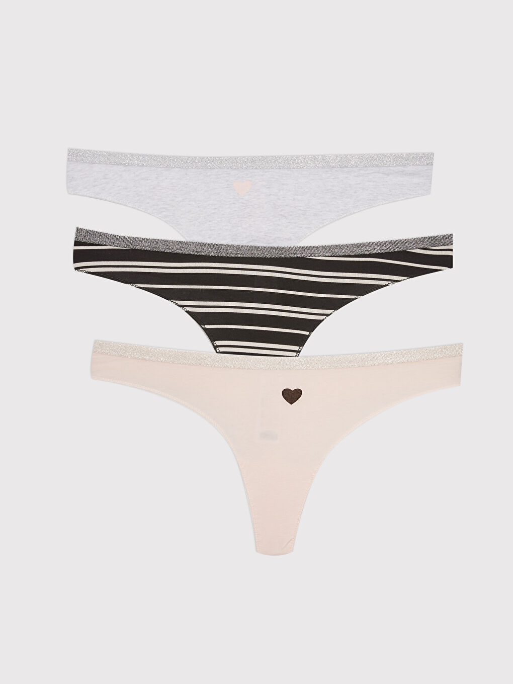 Printed Thong Knickers 3-Pack