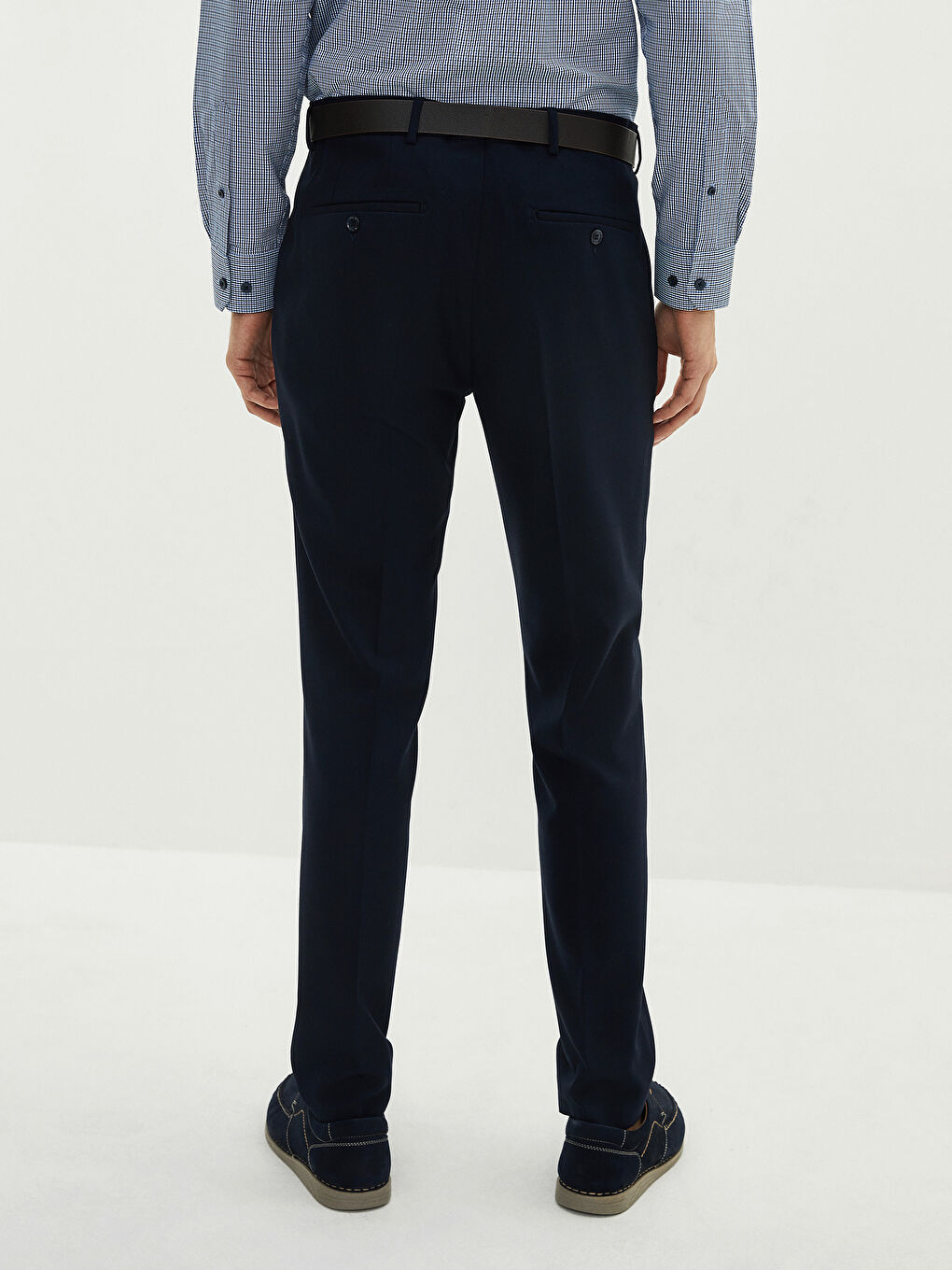 LCWAIKIKI Formal Lacivert Slim Fit Armürlü Erkek Pantolon - 3