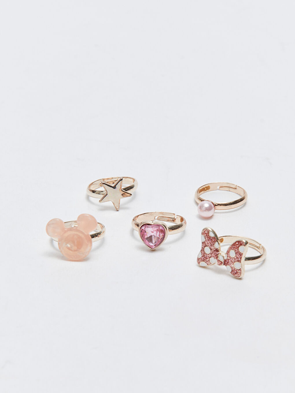 Karışık Minnie Mouse Lisanslı Kız Çocuk Yüzük 5'li-1