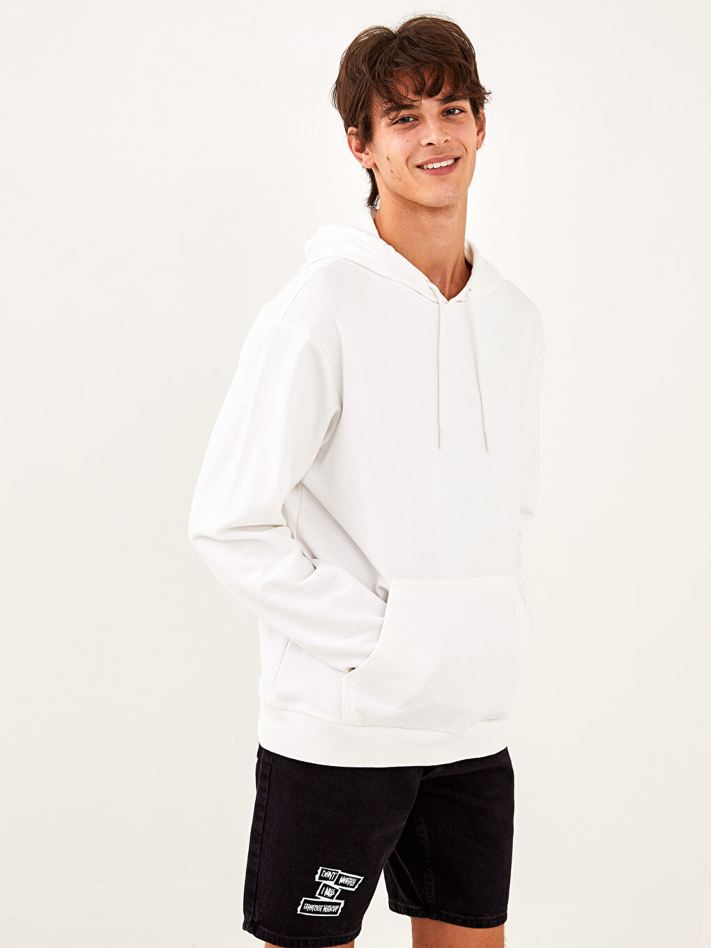 XSIDE Long Sleeve Men's Hoodie -W1GJ23Z8-R5B - LC Waikiki