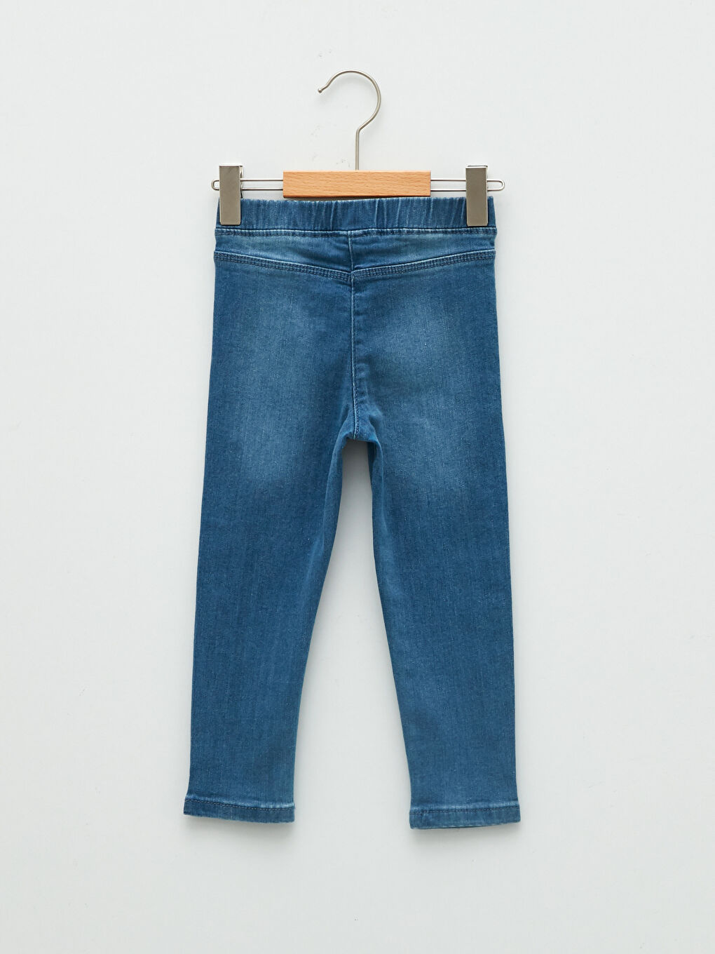 Elastic Waist Jegging Fit Baby Girl Jean Pants-1