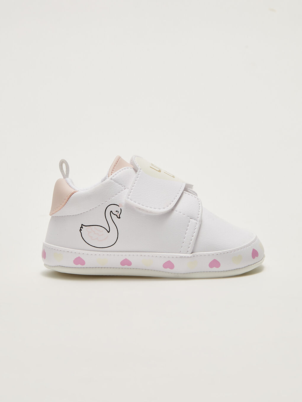 Leather Look Cotton Lined Velcro Closure Baby Girl Pre-Toddler Shoes-1