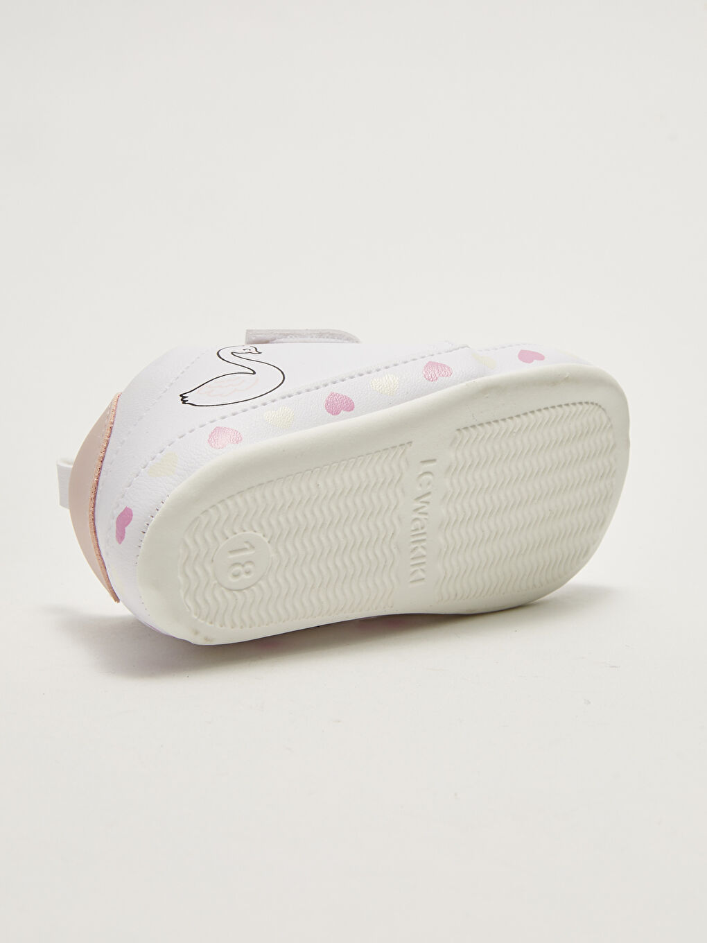 Leather Look Cotton Lined Velcro Closure Baby Girl Pre-Toddler Shoes-3