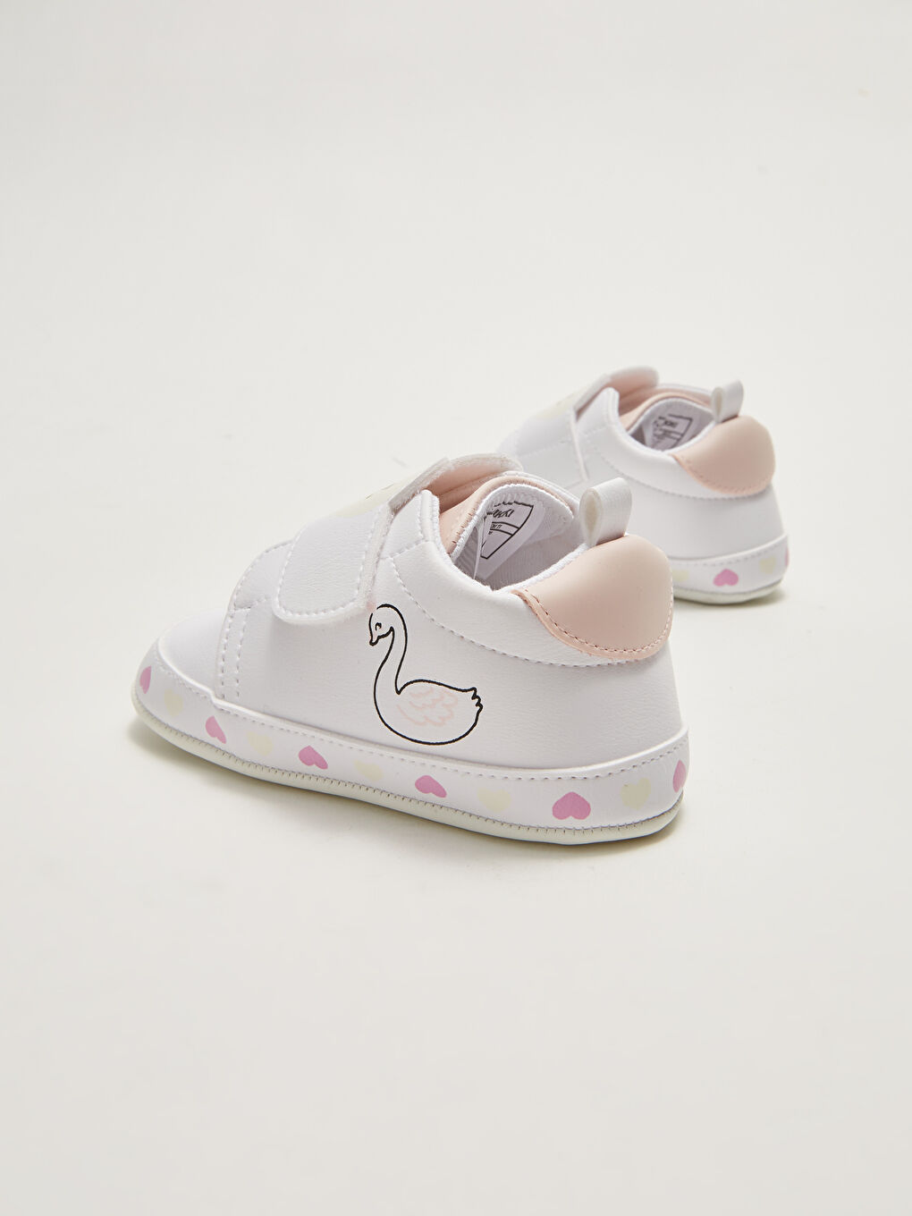 Leather Look Cotton Lined Velcro Closure Baby Girl Pre-Toddler Shoes-4