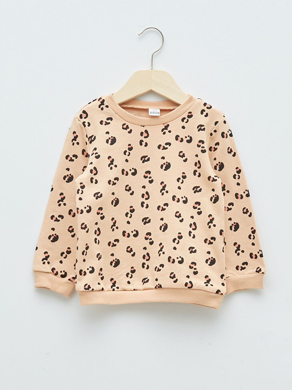 Crew Neck Long Sleeve Printed Cotton Baby Girl Sweatshirt 2-Pack-1