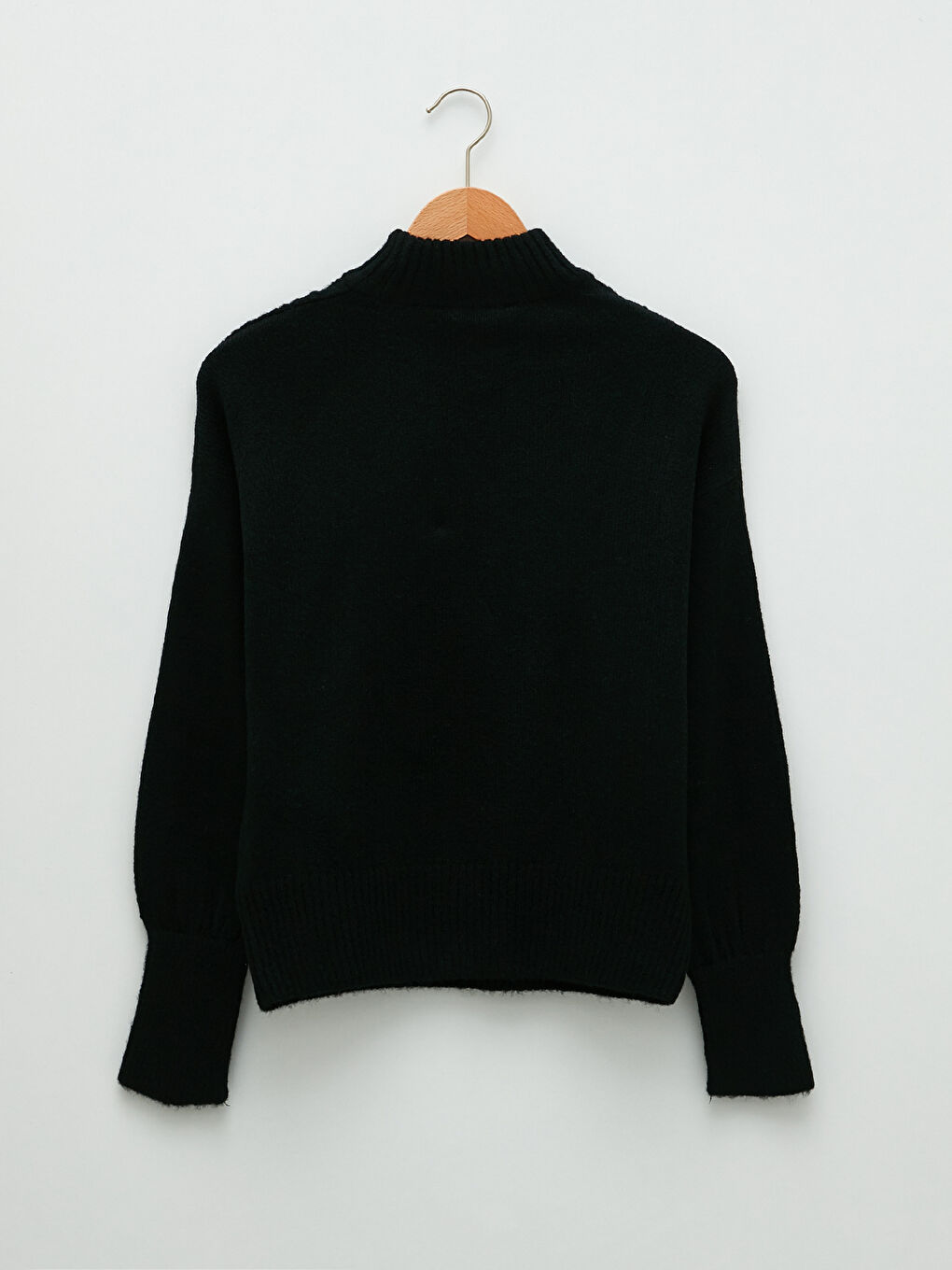 LCW Vision Half Turtleneck Self Patterned Long Sleeve Women's Tricot Sweater -W1GK23Z8-CVL