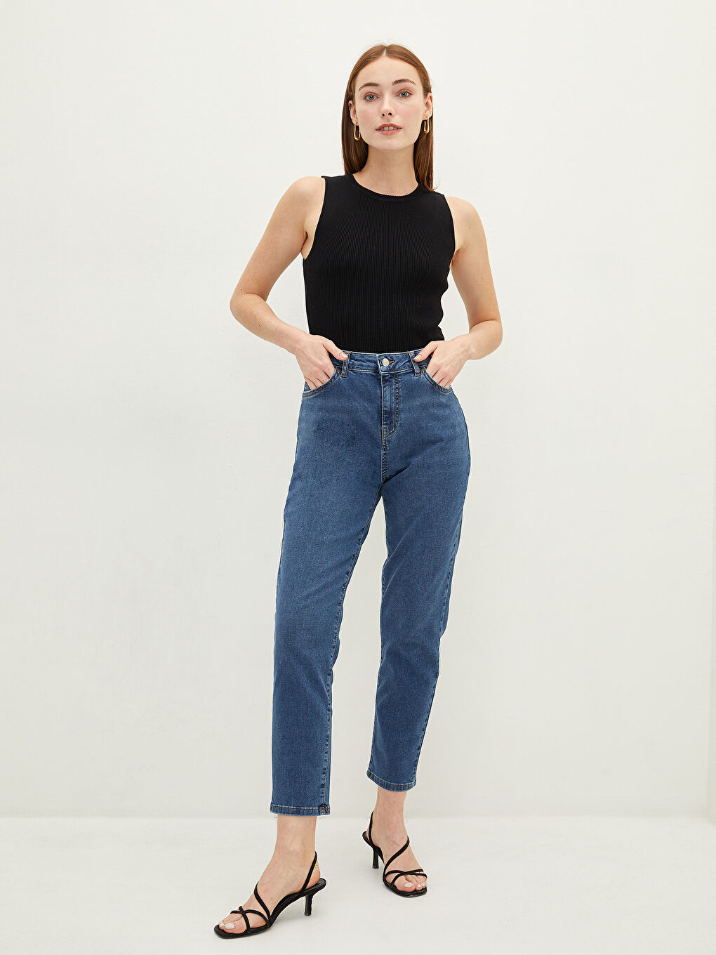 İndigo Mercury Skinny Fit Cep Detaylı Kadın Rodeo Jean Pantolon-1