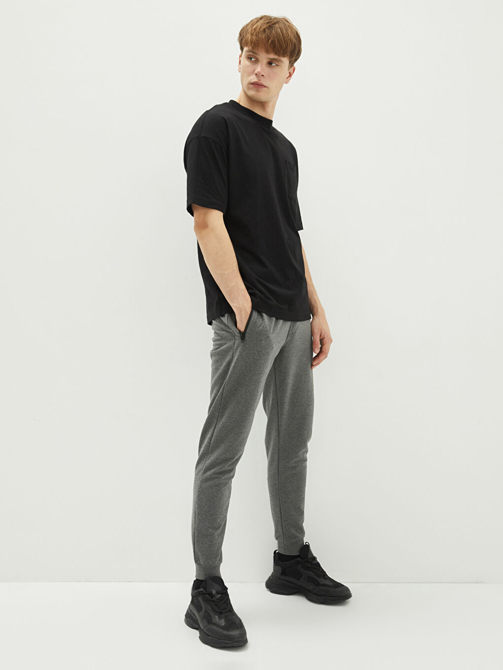 Antrasit Slim Fit Erkek Jogger Eşofman Altı