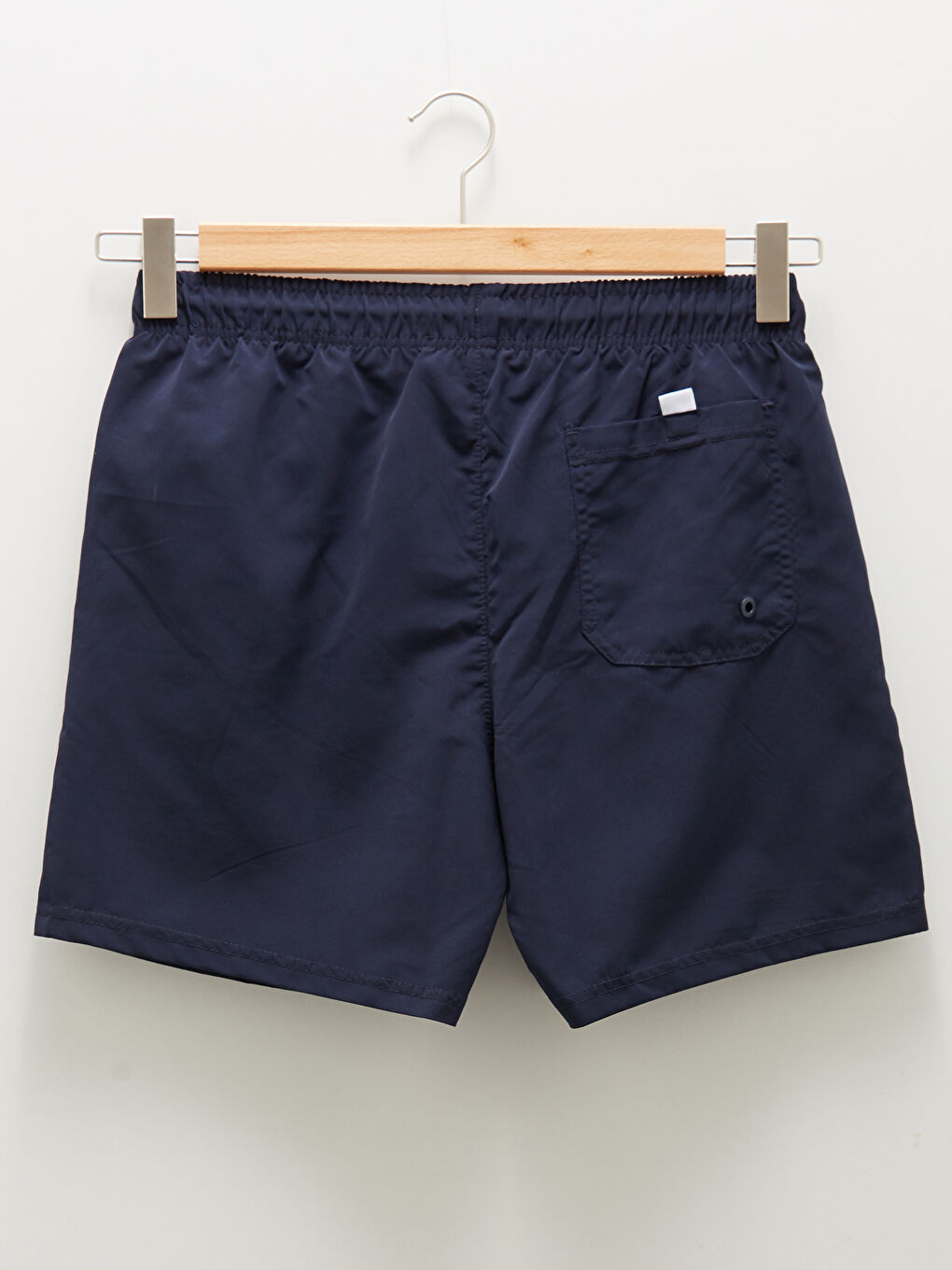 Lacivert Kısa Boy Baskılı Erkek Deniz Şortu-7