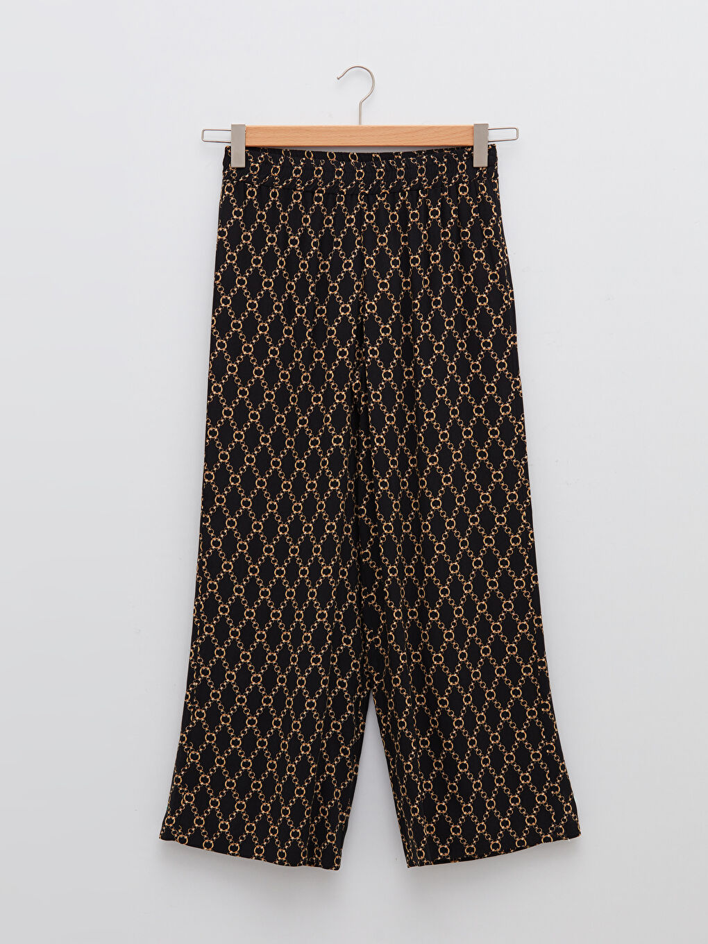 Pantalon en Viscose à Taille Élastiquée Confortable Imprimé pour Femmes-5