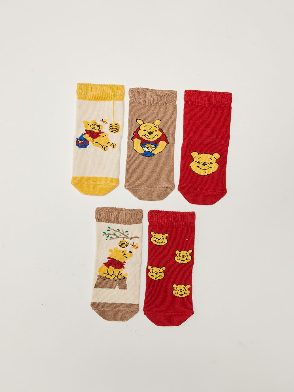 LCW baby Winnie Puuh Gemusterte Baby Jungen Socken 5er-Pack -W1GM25Z1-FDL