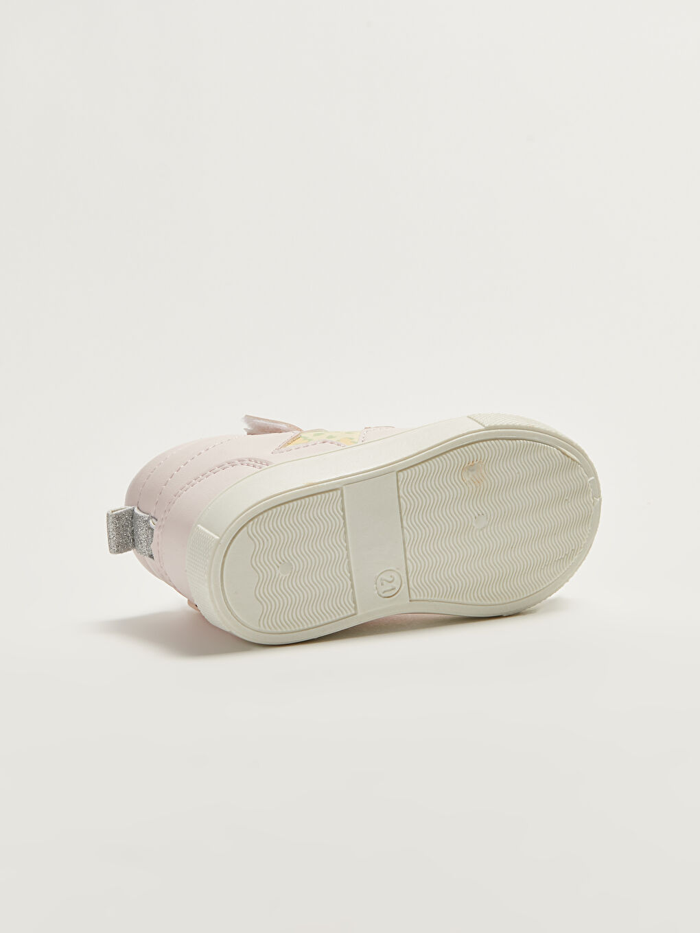 Pembe Deri Görünümlü Cırt Cırtlı Kız Bebek Spor Ayakkabı-4