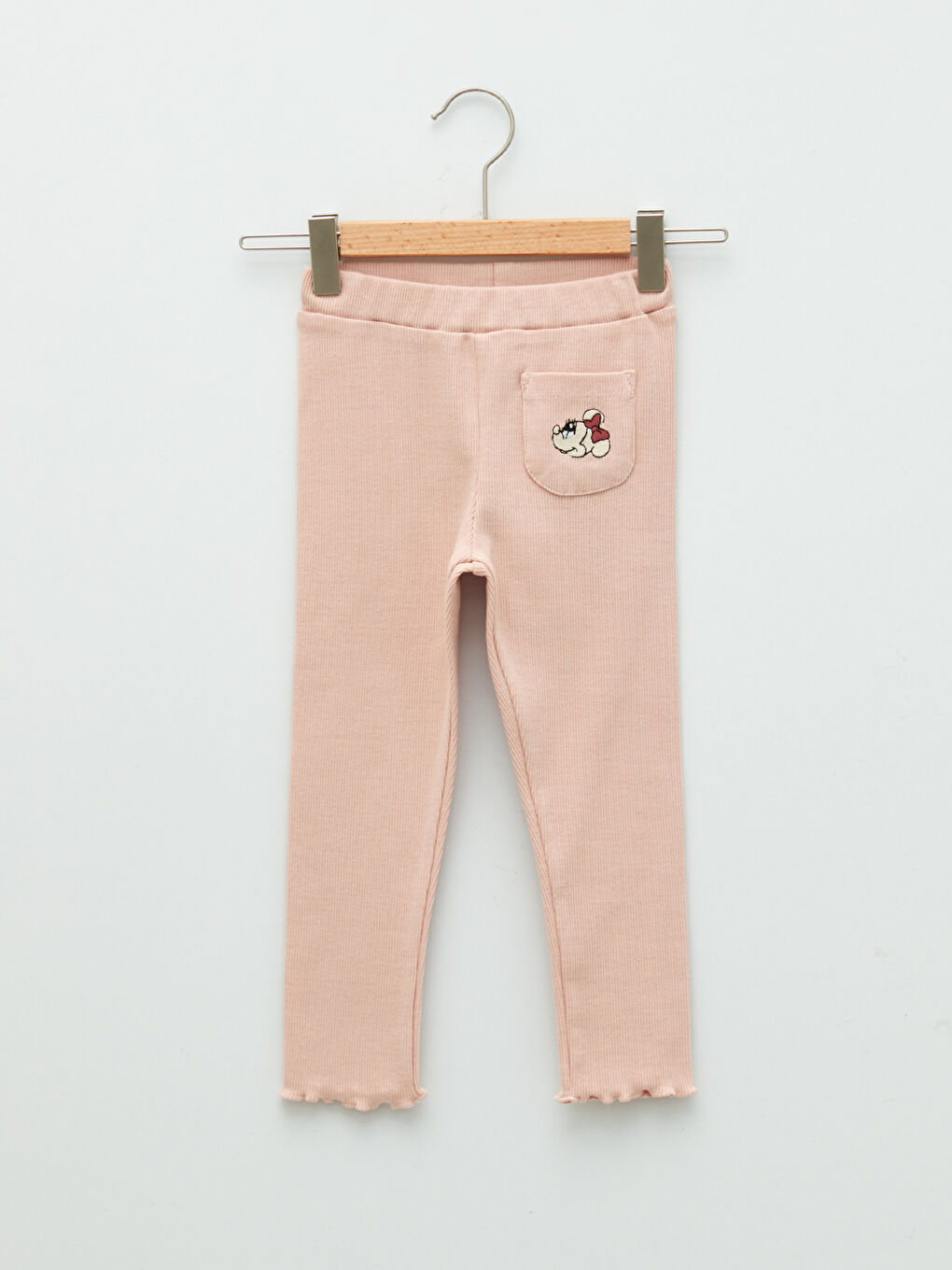 Леггинсы для малышек с вышивкой Минни Маус и эластичной талией