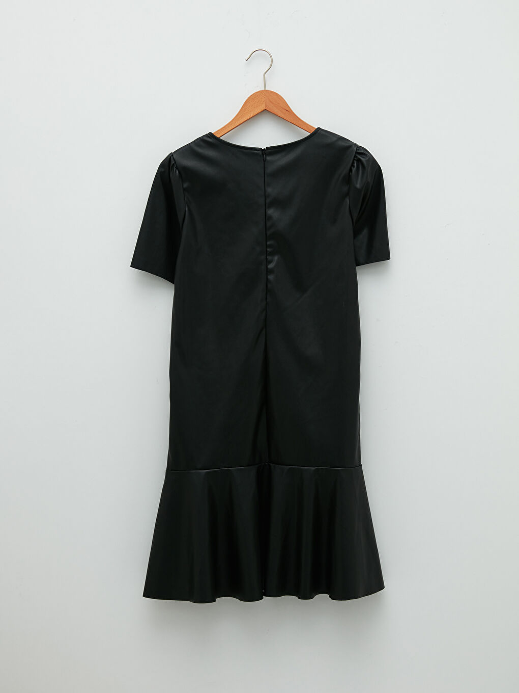 Robe Droite à Volants Détail Encolure en V pour Femmes Combinaison Mère Fille-6