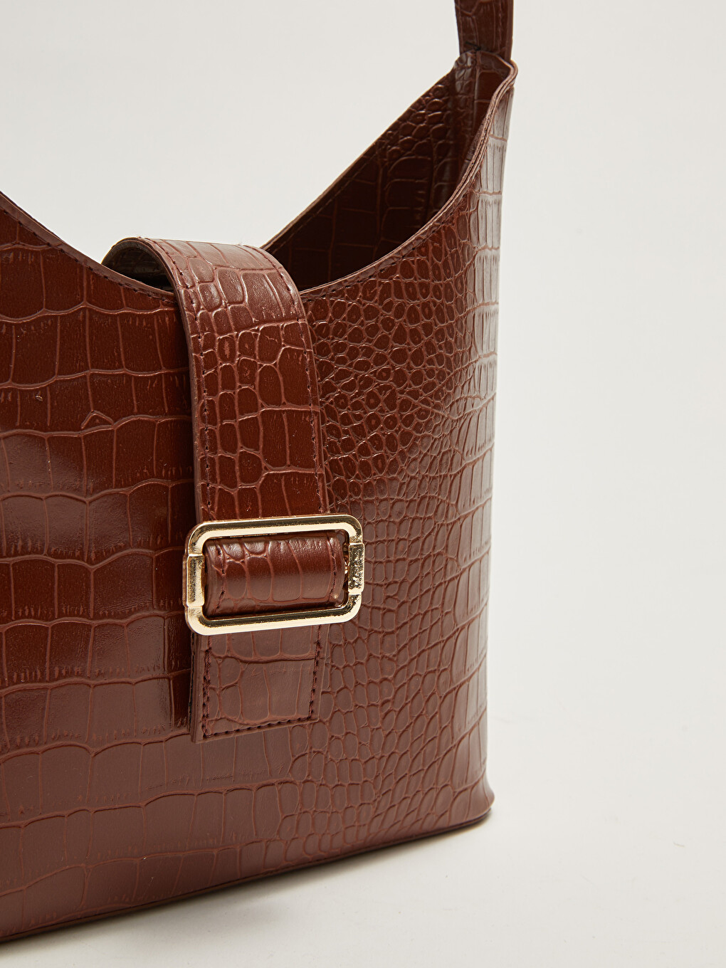 Leather Look Self Patterned Women's Handbag-3