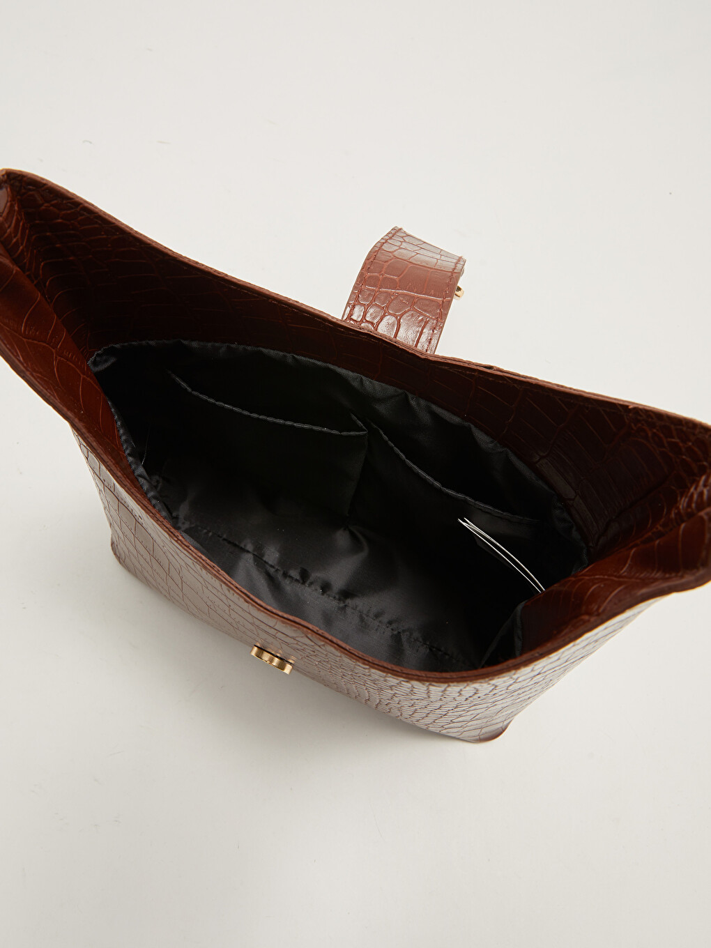 Leather Look Self Patterned Women's Handbag-4