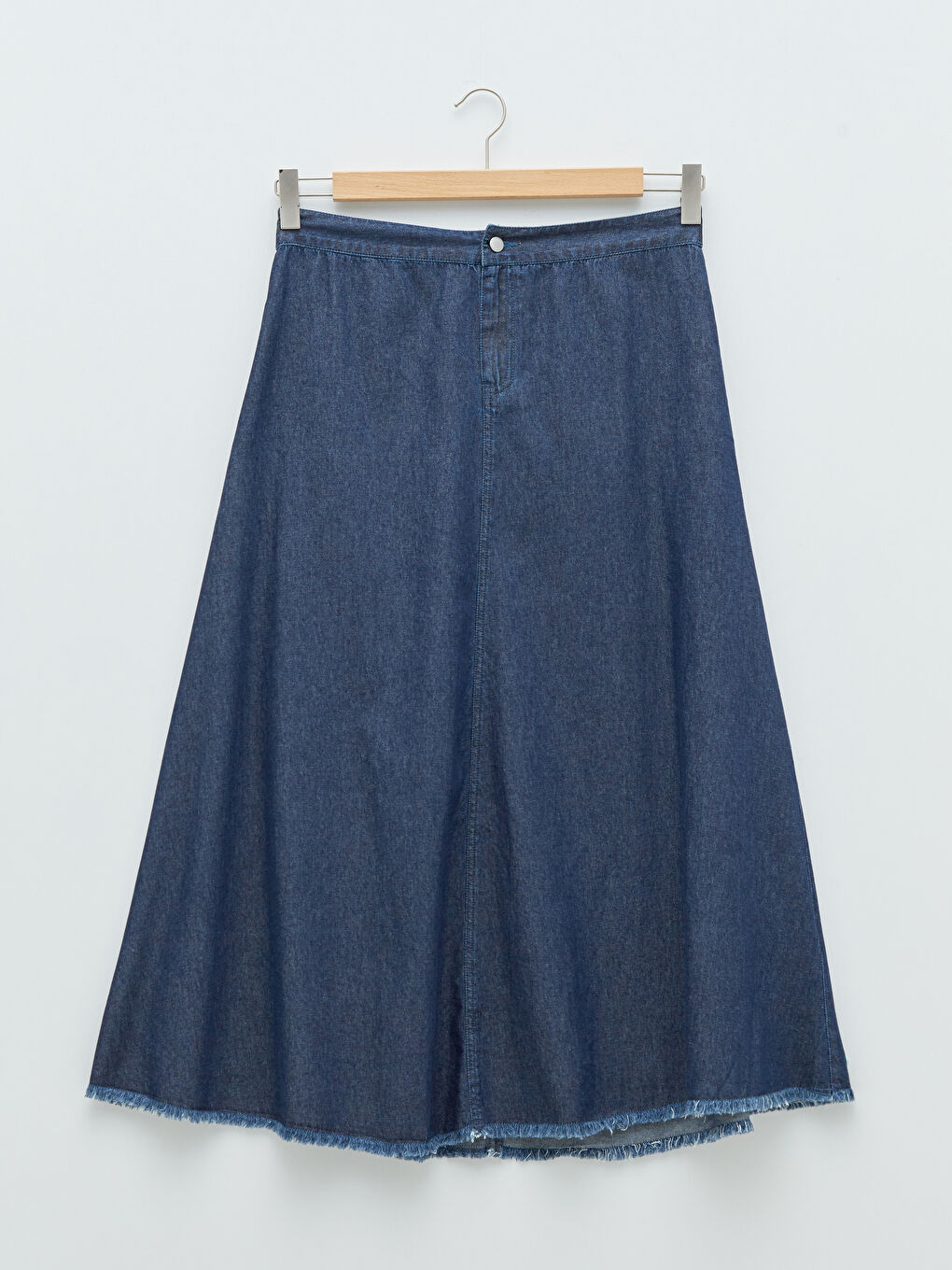 LCWAIKIKI Classic Women's Elastic Waist Plain Denim Skirt -W1GN54Z8-H45