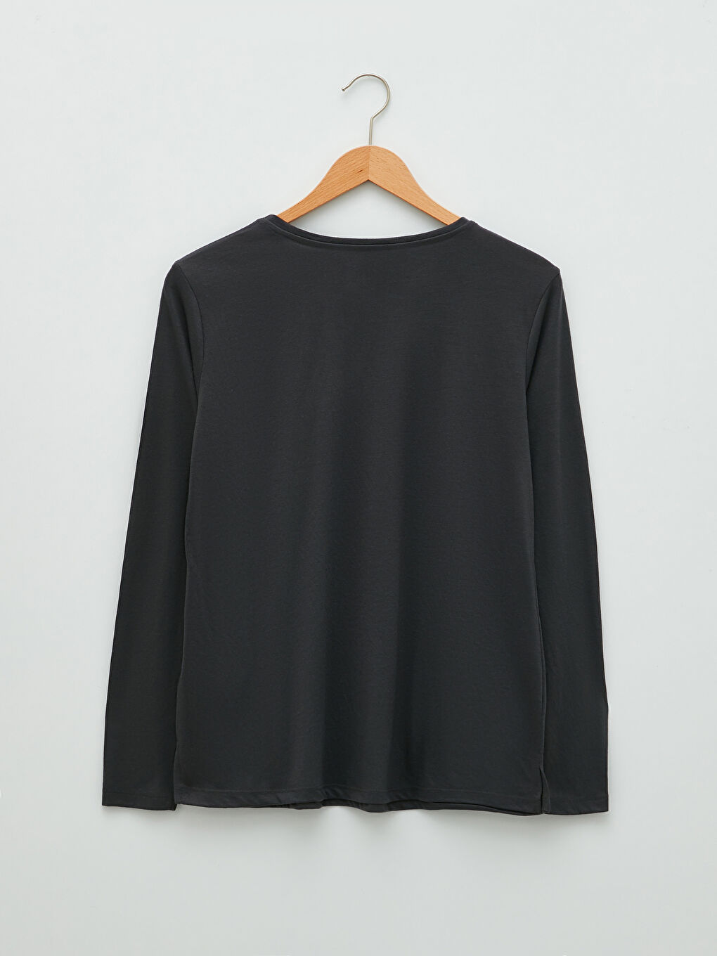 Crew Neck Printed Long Sleeve Women's T-Shirt-5