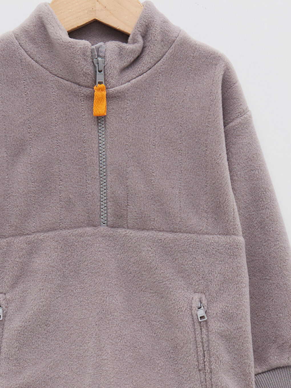 Funnel Neck Long Sleeve Polar Baby Boys' Zip-Up Sweatshirt-2