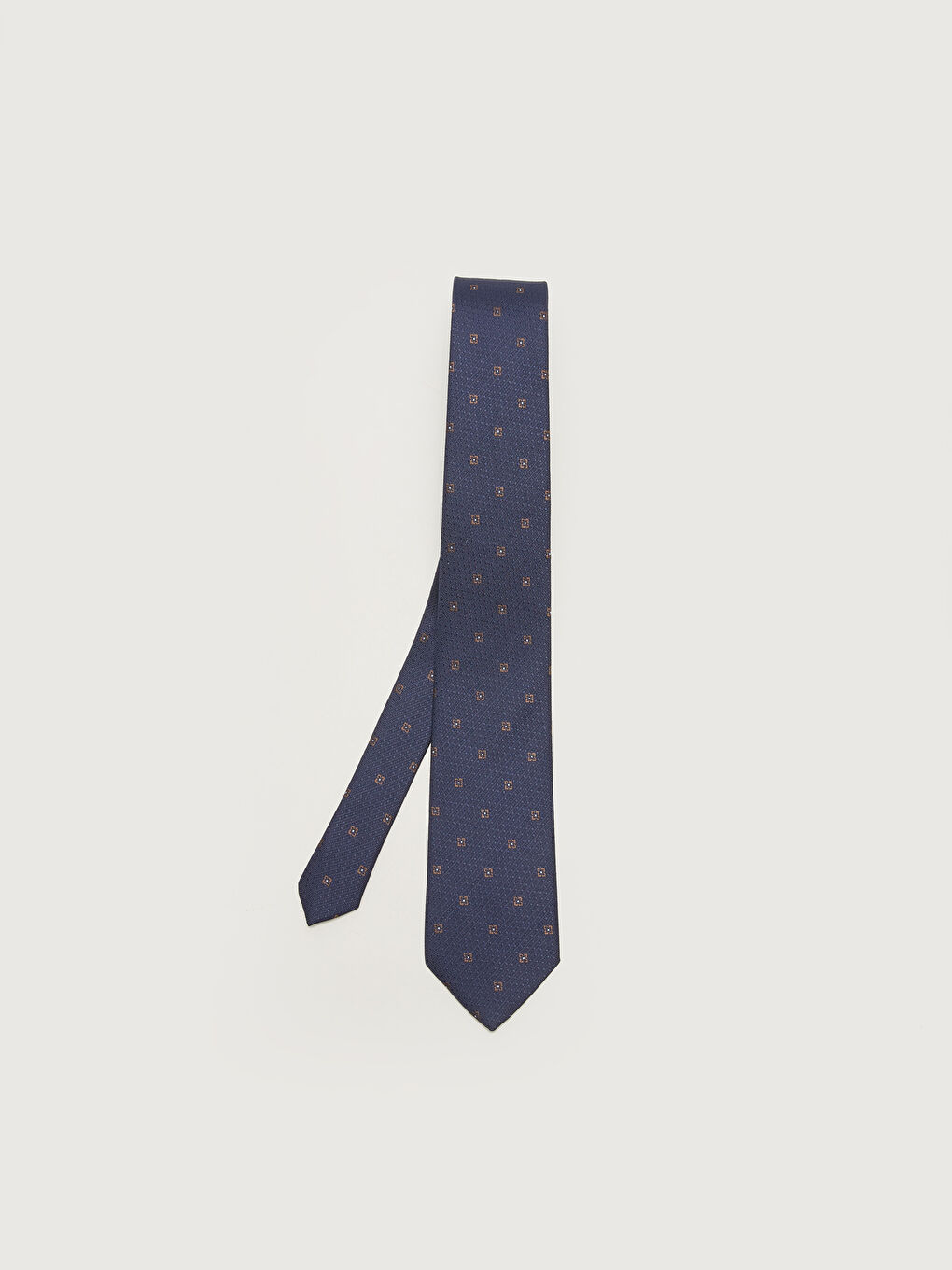 Lacivert Desenli Vual Erkek Kravat-1