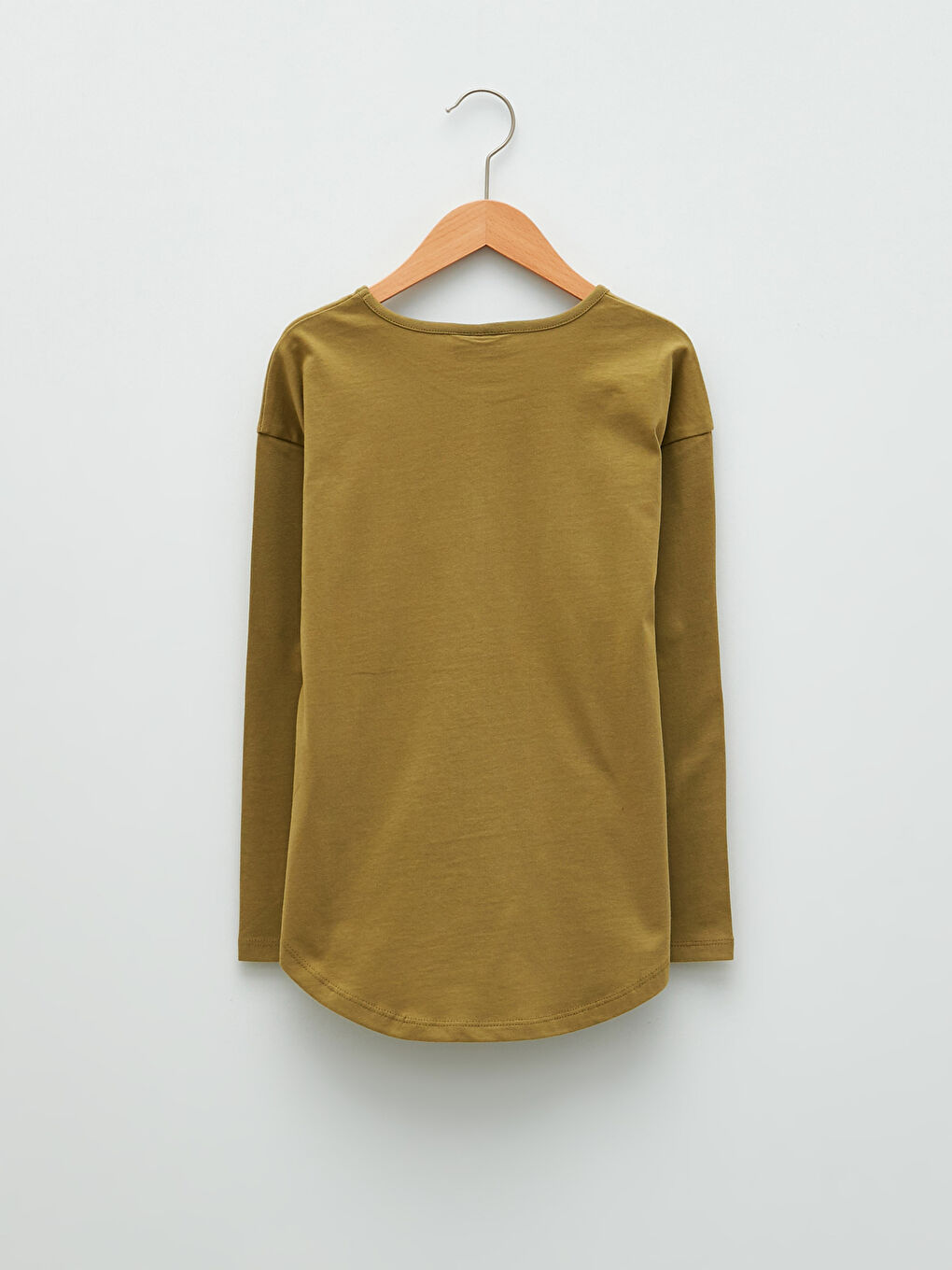 Crew Neck Printed Long Sleeve Girls' Tunic-1