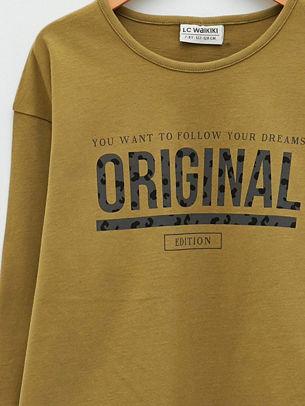 Crew Neck Printed Long Sleeve Girls' Tunic-2