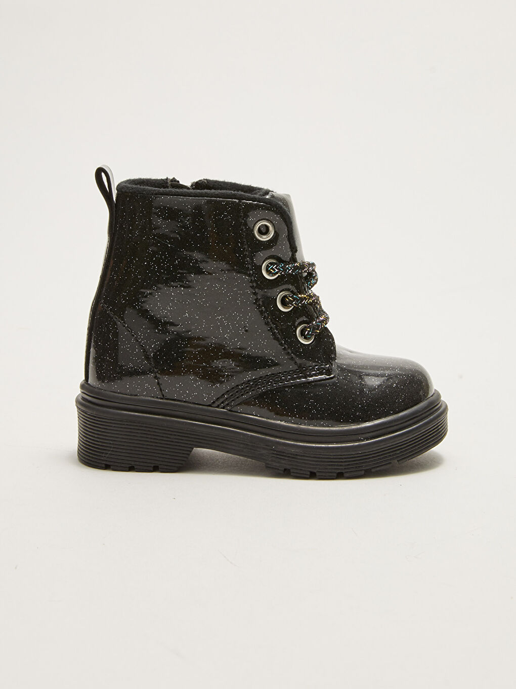 Ботинки для малышек девочек с шнуровкой и застежкой-молнией-1