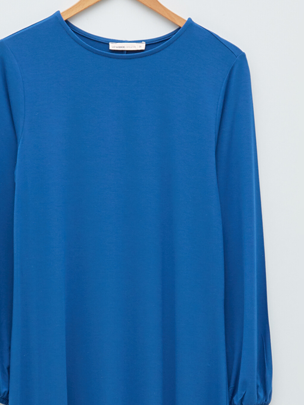 Crew Neck Regular Long Sleeve A-Cut Women's Dress-7