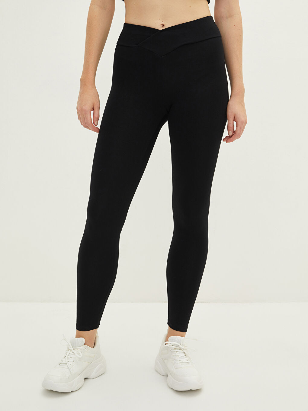 XSIDE ACTIVE Women's Elasticated Waist Plain Sports Leggings -W1GQ27Z8-CVL