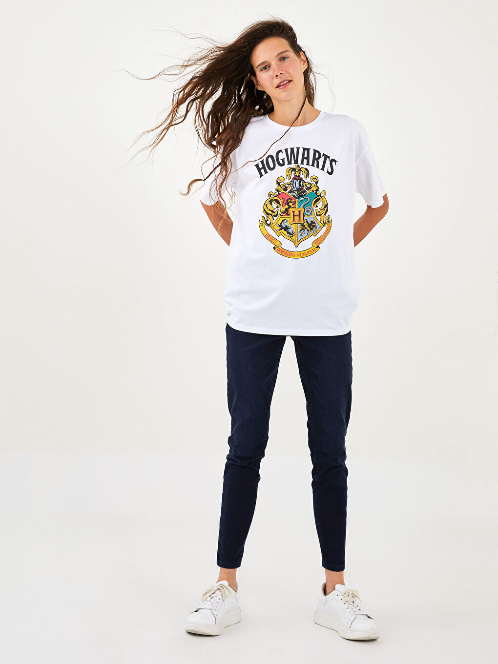 XSIDE Crew Neck Harry Potter Printed Short Sleeve Cotton Women's T-Shirt -W1GR15Z8-KE8